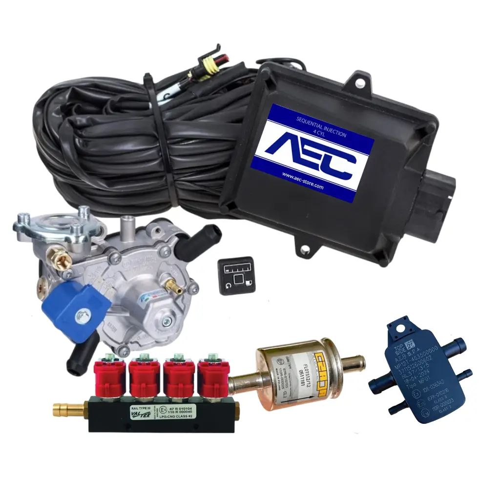 Kit de Conversión a Gas LP AEC 4 Cilindros